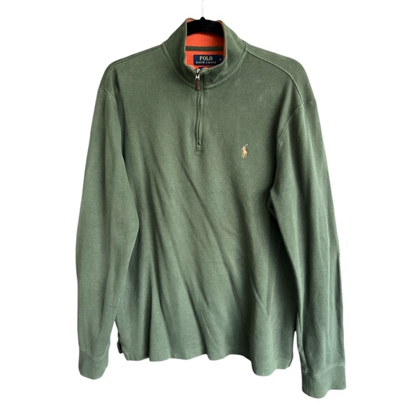 Polo Ralph Lauren Estate Rib Quarter Zip Pullover - Picture 1 of 7